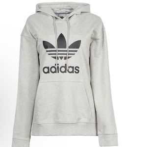 adidas Women's Trefoil Soft Hoodie Grey